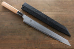 Sakai Takayuki Homura Hien Blue Steel No.2 Kengata Yanagiba  300mm Yew Tree Handle - Japannywholesale