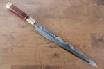 Sakai Takayuki Tenryu Uzushio Blue Steel No.2 Dragon Engraved Yanagiba  300mm Red Ebony Wood Handle with Sheath (Set of 11 knives)) - Japannywholesale