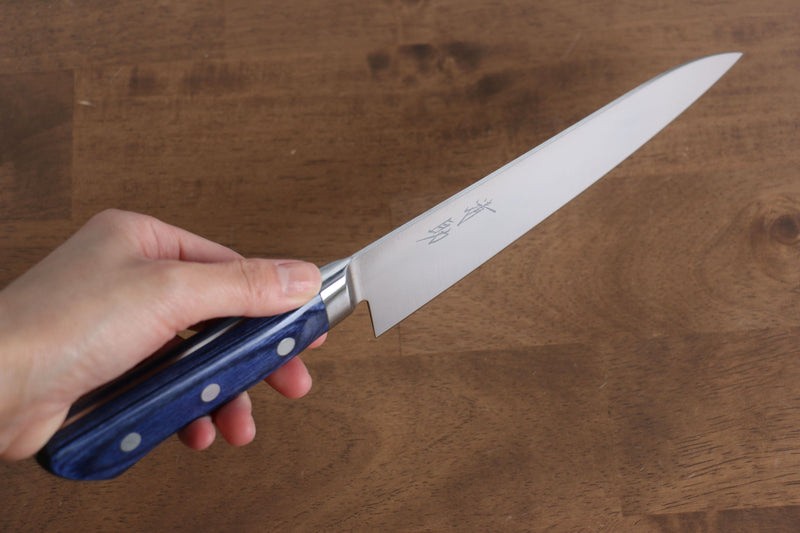 Seisuke Seiten Molybdenum Gyuto  180mm Blue Pakka wood Handle - Japannywholesale