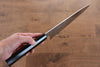 Jikko Honyaki White Steel No.3 Mirrored Finish Gyuto  210mm Ebony Wood Handle - Japannywholesale