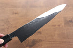 Jikko Honyaki White Steel No.3 Mirrored Finish Gyuto  240mm Ebony Wood Handle - Japannywholesale