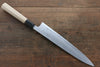 Kikumori Blue Steel No.1 Damascus Sujihiki  240mm with Magnolia Handle - Japannywholesale