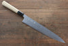 Kikumori Blue Steel No.1 Damascus Sujihiki  270mm with Magnolia Handle - Japannywholesale