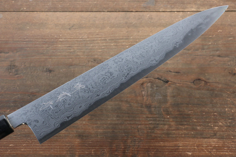 Kikumori Blue Steel No.1 Damascus Sujihiki  270mm with Magnolia Handle - Japannywholesale