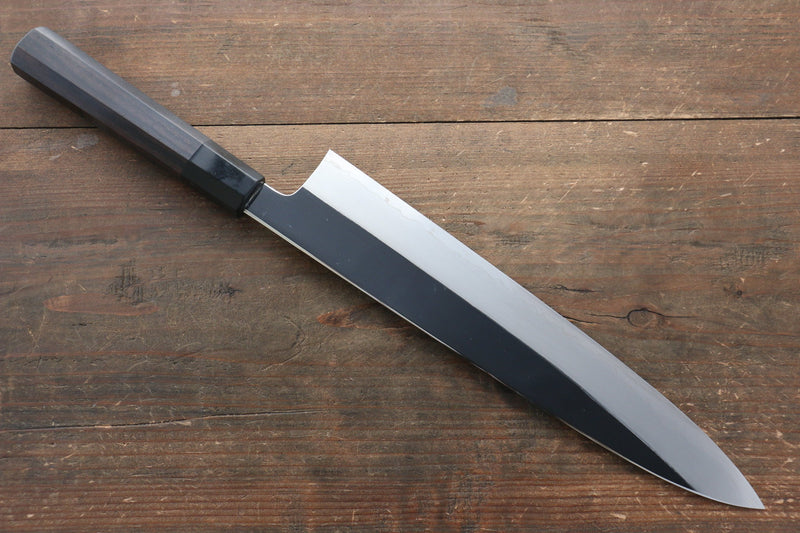 Sakai Kikumori VG10 Mirrored Finish Gyuto  270mm Ebony Wood Handle - Japannywholesale