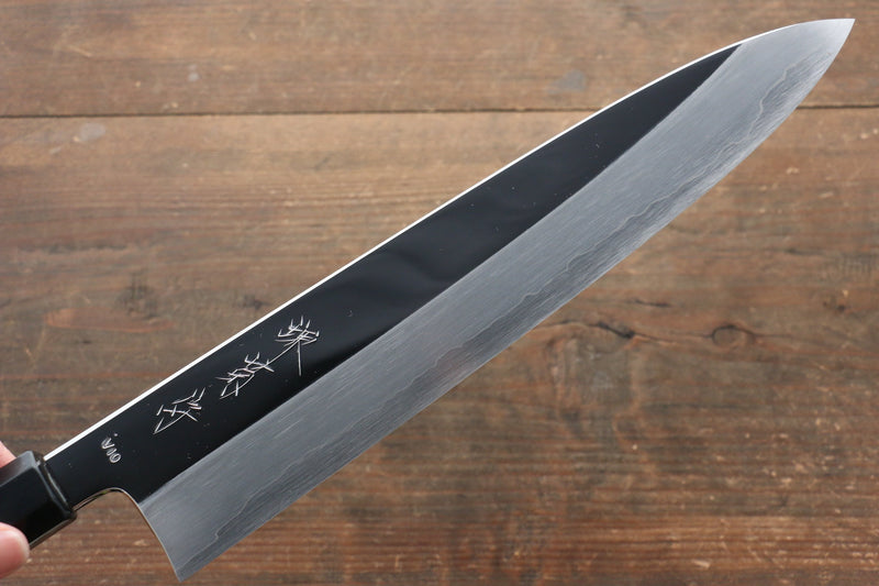 Sakai Kikumori VG10 Mirrored Finish Gyuto  270mm Ebony Wood Handle - Japannywholesale