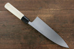 Sakai Takayuki Kasumitogi White Steel Crocodile engraving Deba  Magnolia Handle - Japannywholesale