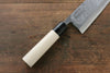 Sakai Takayuki Kasumitogi White Steel Crocodile engraving Deba  Magnolia Handle - Japannywholesale