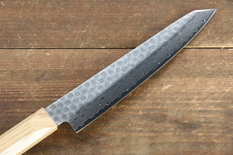 Jikko VG10 17 Layer Kiritsuke Petty-Utility  140mm Oak Handle - Japannywholesale