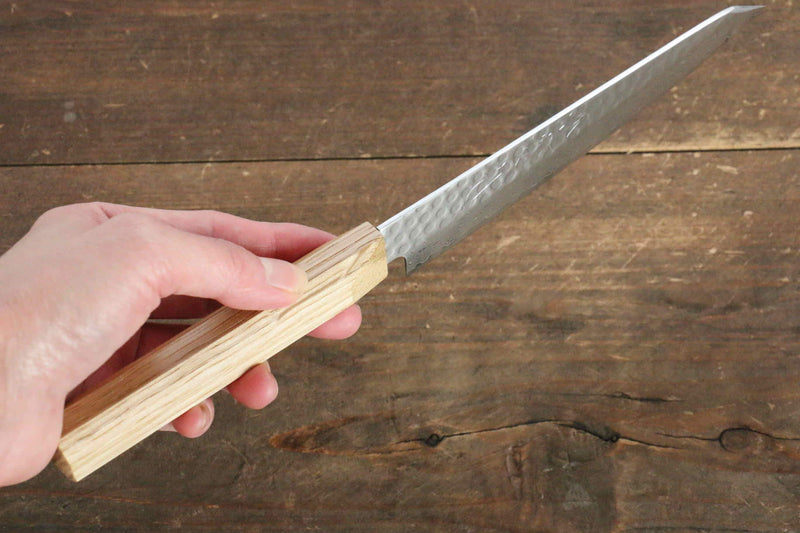 Jikko VG10 17 Layer Kiritsuke Petty-Utility  140mm Oak Handle - Japannywholesale