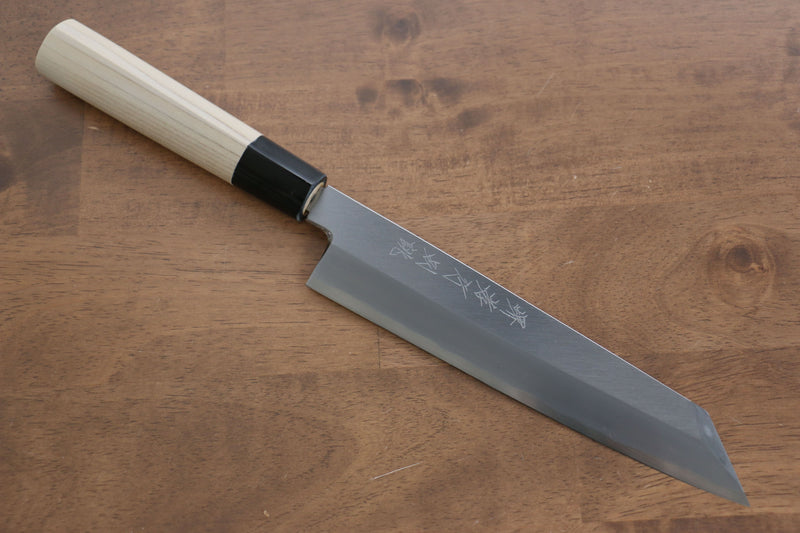 Sakai Takayuki Tokujyo White Steel No.2 Kiritsuke Gyuto  210mm Magnolia Handle - Japannywholesale