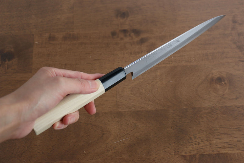 Sakai Takayuki Tokujyo White Steel No.2 Petty-Utility  180mm Magnolia Handle - Japannywholesale