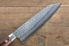 Jikko VG10 17 Layer Kiritsuke Santoku  170mm Mahogany Handle - Japannywholesale