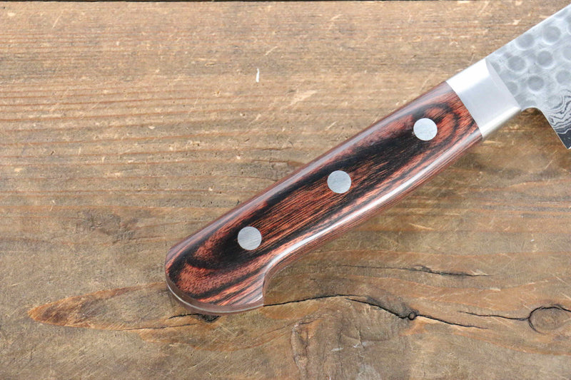 Jikko VG10 17 Layer Sujihiki  240mm Mahogany Handle - Japannywholesale