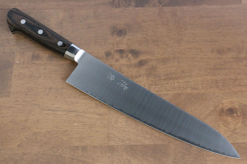 Seisuke SG2 Gyuto  240mm Brown Pakka wood Handle - Japannywholesale