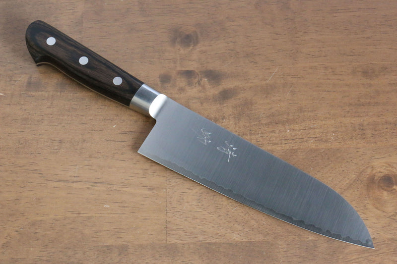 Seisuke SG2 Santoku  180mm Brown Pakka wood Handle - Japannywholesale