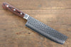 Jikko VG10 17 Layer Nakiri  160mm Mahogany Handle - Japannywholesale