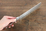 Jikko VG10 17 Layer Nakiri  160mm Mahogany Handle - Japannywholesale