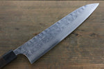 Seisuke Blue Steel No.2 Hammered Damascus Gyuto  240mm Shitan Handle - Japannywholesale