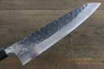 Seisuke Blue Steel No.2 Hammered Damascus Gyuto  240mm Shitan Handle - Japannywholesale