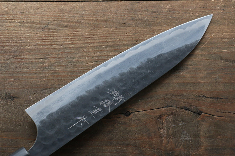 Katsushige Anryu 3 Layer Cladding Blue Super Core Hammerd Japanese Chef's Gyuto Knife 180mm & Petty-Utility Knife 130mm Set - Japannywholesale