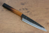 Sakai Takayuki Homura Guren Blue Steel No.2 Kurouchi Hammered Kiritsuke Petty-Utility  150mm Burnt Oak Handle - Japannywholesale