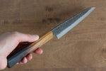 Sakai Takayuki Homura Guren Blue Steel No.2 Kurouchi Hammered Kiritsuke Petty-Utility  150mm Burnt Oak Handle - Japannywholesale