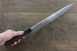 Seisuke Blue Steel No.2 Hammered Damascus Yanagiba  270mm Shitan Handle - Japannywholesale