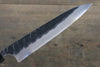 Seisuke Blue Steel No.2 Hammered Kurouchi Petty-Utility  150mm Shitan Handle - Japannywholesale