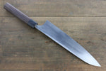 Seisuke Blue Steel No.2 Hammered Kurouchi Gyuto  240mm Shitan Handle - Japannywholesale