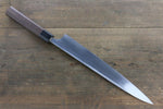 Seisuke Blue Steel No.2 Hammered Kurouchi Yanagiba  270mm Shitan Handle - Japannywholesale