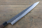 Seisuke Blue Steel No.2 Hammered Kurouchi Yanagiba  270mm Shitan Handle - Japannywholesale