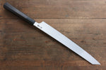 Sakai Takayuki Chef Series Hien Silver Steel No.3 Kengata Yanagiba  300mm Ebony Wood Handle - Japannywholesale