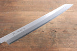 Sakai Takayuki Chef Series Hien Silver Steel No.3 Kengata Yanagiba  300mm Ebony Wood Handle - Japannywholesale