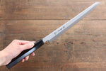 Sakai Takayuki Chef Series Hien Silver Steel No.3 Kengata Yanagiba  300mm Ebony Wood Handle - Japannywholesale