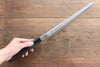 Sakai Takayuki Chef Series Hien Silver Steel No.3 Kengata Yanagiba  300mm Ebony Wood Handle - Japannywholesale