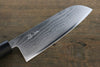 Seisuke VG10 63 Layer Damascus Santoku  165mm Shitan Handle - Japannywholesale