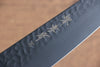 Sakai Takayuki Kurokage VG10 Hammered Teflon Coating Kiritsuke Santoku  160mm Burnt Oak Handle - Japannywholesale