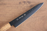 Sakai Takayuki Kurokage VG10 Hammered Teflon Coating Petty-Utility  150mm Burnt Oak Handle - Japannywholesale