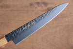 Sakai Takayuki Kurokage VG10 Hammered Teflon Coating Petty-Utility  150mm Burnt Oak Handle - Japannywholesale