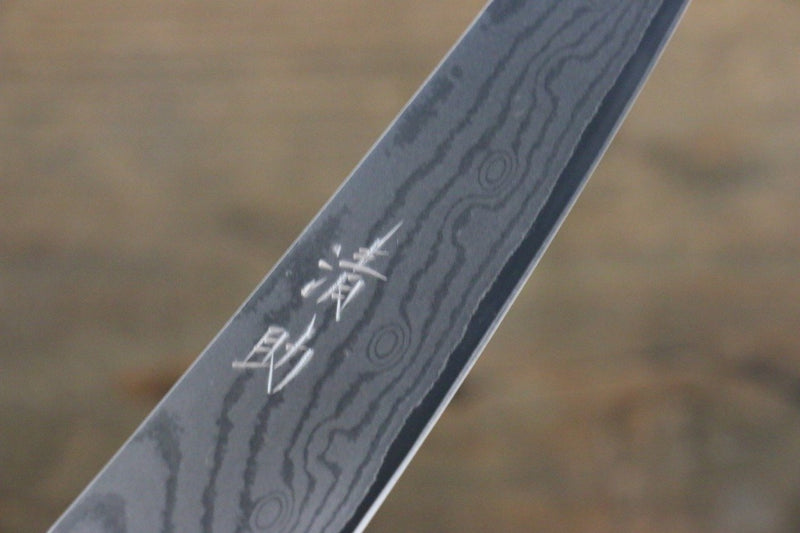 Seisuke VG10 37 Layer Damascus Petty-Utility  130mm Shitan Handle - Japannywholesale