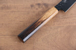 Sakai Takayuki Kurokage VG10 Hammered Teflon Coating Petty-Utility  150mm Burnt Oak Handle - Japannywholesale