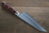 Sakai Takayuki VG10 33 Layer Damascus Kiritsuke Santoku  160mm Mahogany Pakka wood Handle - Japannywholesale