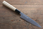 Kikumori Blue Steel No.1 Damascus Petty-Utility  150mm with Magnolia Handle - Japannywholesale