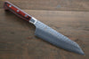 Sakai Takayuki VG10 33 Layer Damascus Kiritsuke Santoku  160mm Mahogany Pakka wood Handle - Japannywholesale