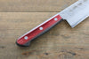 Sakai Takayuki Silver Steel No.3 Santoku  180mm Red Pakka wood Handle - Japannywholesale