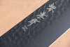 Sakai Takayuki Kurokage VG10 Hammered Teflon Coating Kiritsuke Gyuto  190mm Burnt Oak Handle - Japannywholesale