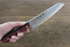 Sakai Takayuki Silver Steel No.3 Santoku  180mm Red Pakka wood Handle - Japannywholesale