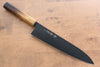 Sakai Takayuki Kurokage VG10 Hammered Teflon Coating Gyuto  240mm Burnt Oak Handle - Japannywholesale