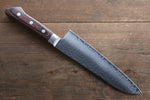 Seisuke VG10 33 Layer Damascus Santoku  180mm Mahogany Handle with Sheath - Japannywholesale